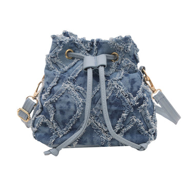 Tie-Dye Denim Bucket Bag – Trendy Crossbody with Niche Streetwear Vibes for Women